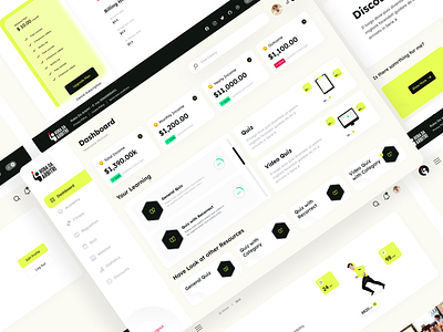 Quiz Dashboard adobe photoshop adobe xd app design clean dashboard design figma minimilist modern quiz app quiz web app responsive ui ui design ux ux design web app