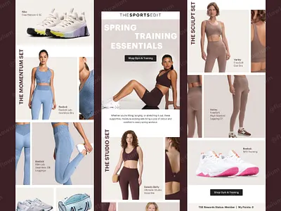 Email Design for a Sportswear Brand branding design email email design email marketing illustration logo newsletter newsletter design