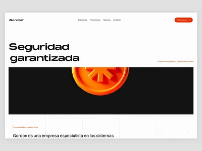 Diseño Web / Desktop / Gordon Security animation desktop graphic design ui ux web