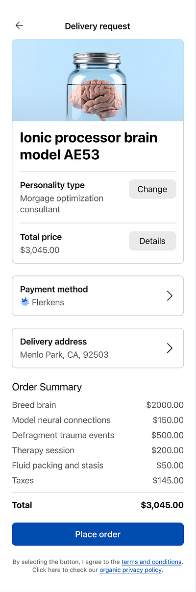 Daily UI Challenge #002 brain checkout graphic design mobile ui ui challenge