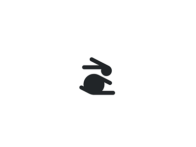 Rabbit animal branding ears forest hare identity illustration logo minimal pictogram pictogramme rabbit run simple speed