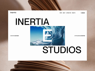 Inertia Studios Website (full) ✨ 3d animation creative digital gsap interactive layouts microinteraction nuxt.js showcase studiodigital ui uiux ux videos web design web development webdevelopment website