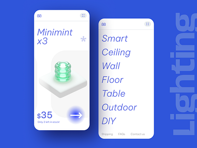 Lighting 2 3d 3d design application b3d blender graphic design interface lighting mobile mobile app mobile design online store product design rendering ui ui design usability ux ux design web design