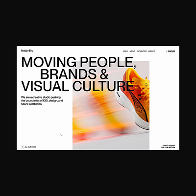 About page - Inertia Studios 💫 3d animation creative digital digital studio gsap interactive layouts microinteraction nuxt.js showcase website ui ui design uiux videos web design web development webdesign webdevelopment website