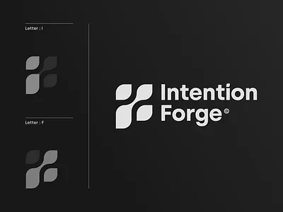 Intention Forge - Version A behind the scenes booking coaching enrollment fire flame forge intention logo mark
