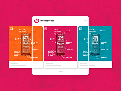 Brownie Bar Social Media Design food graphic design infographic snack social media design