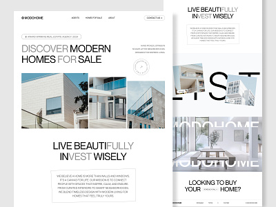 Real Estate Website Design aprtment home page house buy landing page minimal ui modern real estate real estate agency website real estate dashboard real estate landing page real estate uiux real estate web real estate web design real estate website real estate website ui rent sell ui web design