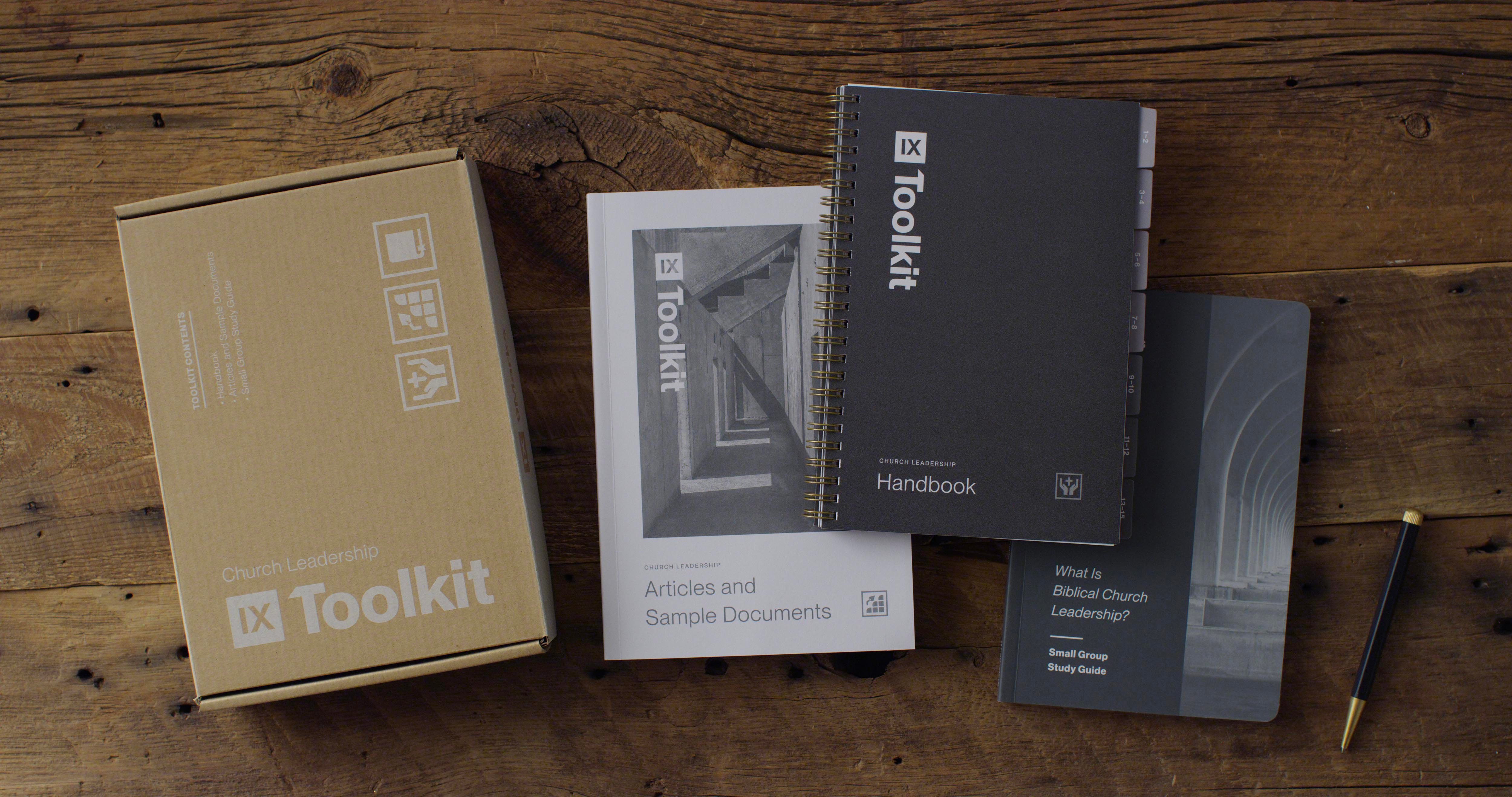 9Marks Toolkit book branding christian church crossway design flatpack icons illustration industrial kraft logo minimal simple