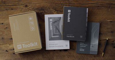 9Marks Toolkit book branding christian church crossway design flatpack icons illustration industrial kraft logo minimal simple
