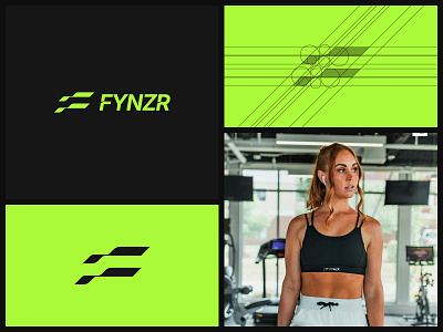FYNZR - FITNESS LOGO DESIGN branding design fitness graphic design logo logo design modern modern logo simple simple logo