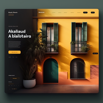 Rent apartments in Barcelona design graphic design illustration midjourney ui