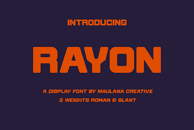 Rayon Display Font branding font fonts graphic design logo nostalgic