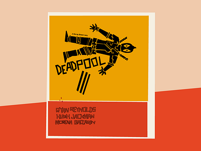 Deadpool III x Saul Bass | Movie Poster (2) advertising design alfred hitchcock art direction character design graphic design movie poster poster design saul bass