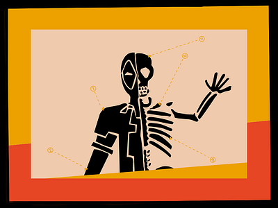 Deadpool III x Saul Bass | Movie posters 3 art direction character design deadpool graphic design movie poster movies outdoor ads saul bass vector art