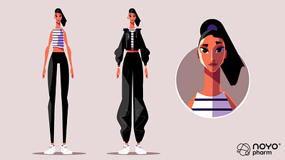 Character concept 2d character character concept character design girl illustration illustrator stylish