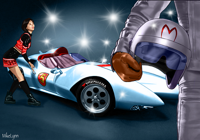 SpeeD,TrixiE, & The Mark5 byMikeLynn anima cartoon comic art manga poster