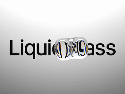 Liquid Glass 3d animation apple glass ios liquid glass macos