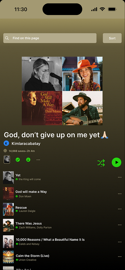 Replica of Spotify Music app platform animation graphic design ui
