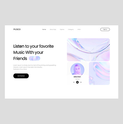 MUSIC Ui Design graphic design ui
