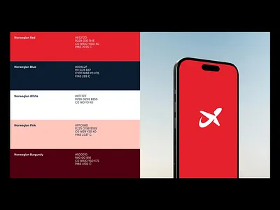 Scandinavian Airline Branding airline branding app branding aviation branding brand colors brand direction brand guidelines branding cmyk values color system design system digital branding logo showcase mobile preview nordic identity print ready scandinavian airline scandinavian style visual design visual identity