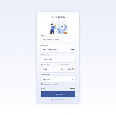 DailyUi 002 - Credit Card Checkout challenge checkout credit card dailyui ui