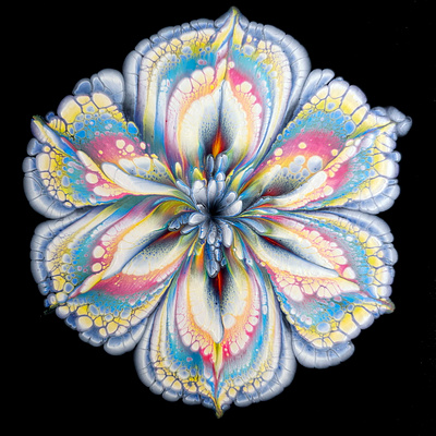 Reverse Flower Dip FULL Tutorial 🌸 Step-by-Step Acrylic Pouring acrylic acrylic paint art branding design illustration paintings pouring tutorial