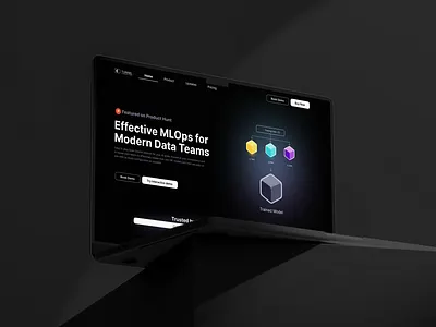 AI Startup Landing Page Design - Figma ai design ai design in figma ai landing page ai saas ai website clean figma deisgn figma landing page ml ops landing page modern design modern website ui uiux user experience design website landing page