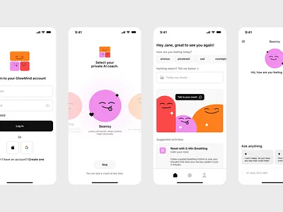 1st original mobile app design. ai app design graphic design health ios mobile product software ui ux