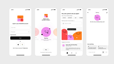 1st original mobile app design. ai app design graphic design health ios mobile product software ui ux