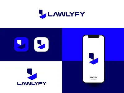 Brand Name: Lawlyfy brand design brand identity branding l letter l letter logo law logo lawlyfy logo logo design logo folio
