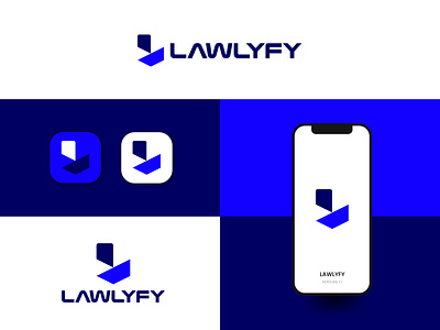 Brand Name: Lawlyfy brand design brand identity branding l letter l letter logo law logo lawlyfy logo logo design logo folio