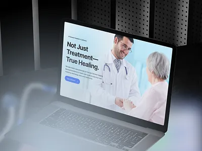 Medical Website Design UI graphic design medical web webpage