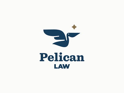 Pelican Law – Family Lawyer attorney blue brand branding design divorce family gold graphic design illustration law lawyer logo mark pelican vector