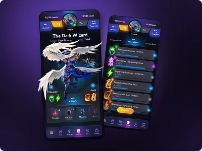 MMORPG mobile application