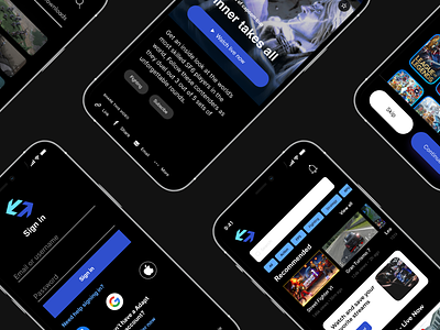Adapt a streaming platform to watch Games and Esports enthusiast case study design gamestream ui uxui