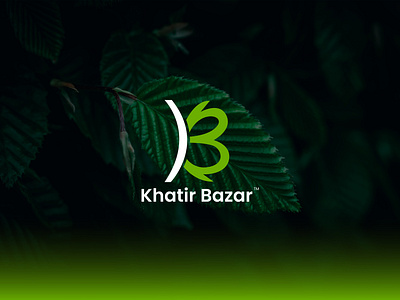 Brand Name: Khatir Bazar brand design brand identity branding k leaf logo k logo kb logo khatir bazar leaf logo logo logo design organic logo