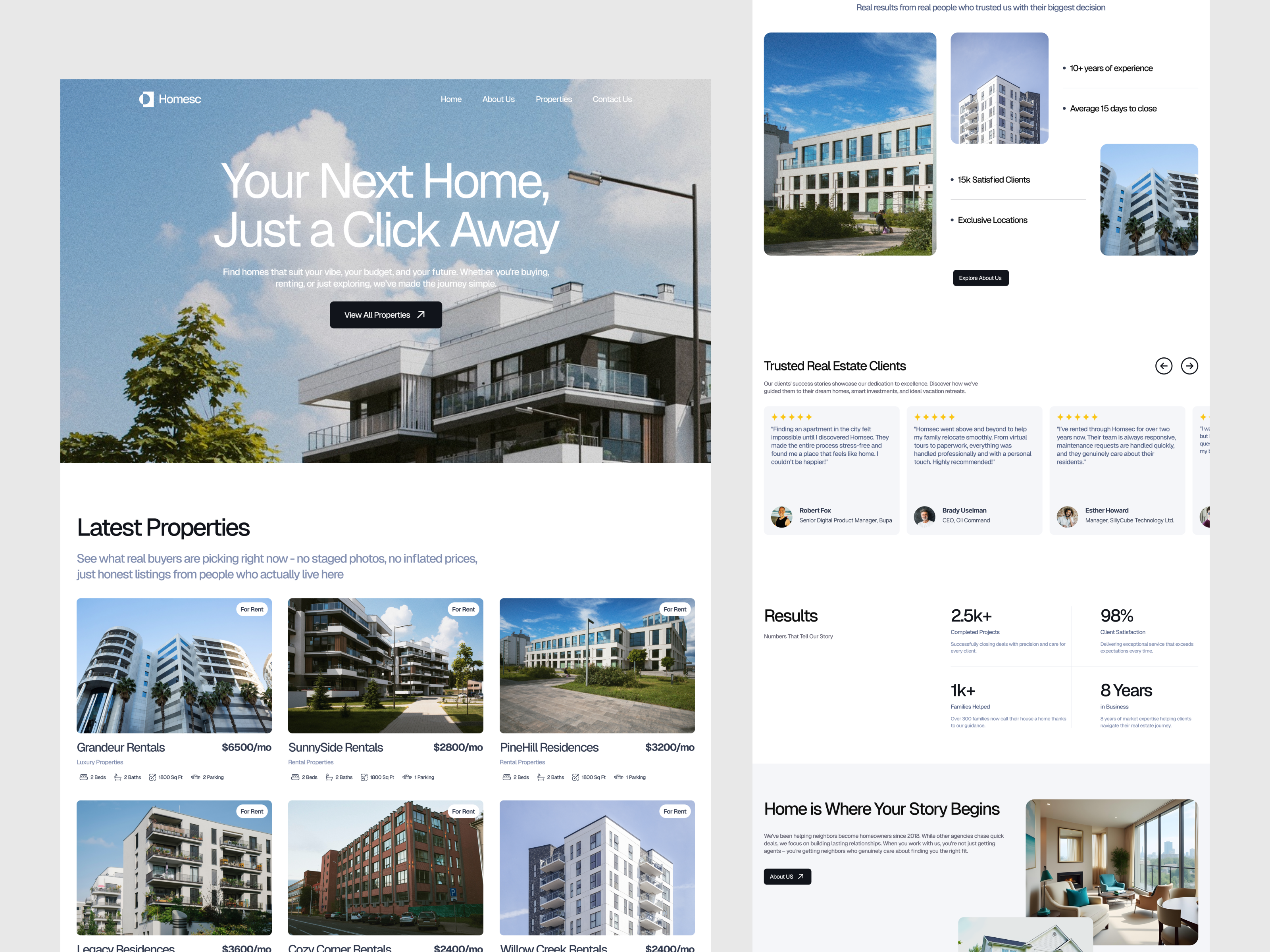Real Estate Website | Property Listing b2b b2c crm house sell landing page landlord property buy property listi property listing property sell real estate real estate landing page real estate marketplace real estate property real estate property listing real estate website web design website website design