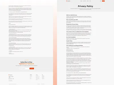TurboLink-Privacy policy Digital Marketing Website Design app design graphic design illustration logo ui ux vector