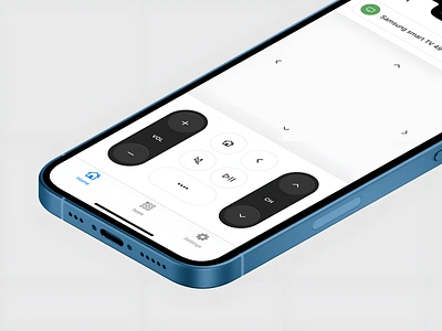Remote Control app apps channel clean clean ui control design irakli lolashvili mobile mute remote smart smart tv television touch touchpad tv tvs ui volume