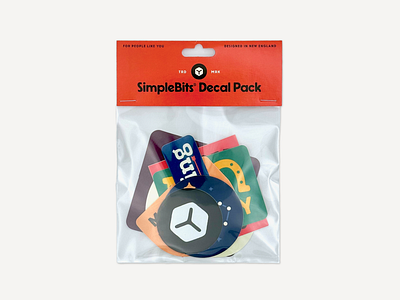 SimpleBits® Decal Pack badges decals fonts stickers type typedesign