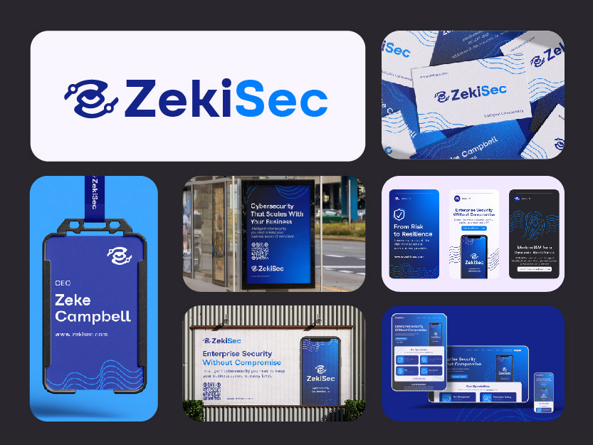 ZekiSec Cybersecurity advertising animation b2b brand identity branding cybersecurity design digital graphic design icon logo motion graphics print print design social media ui vector web