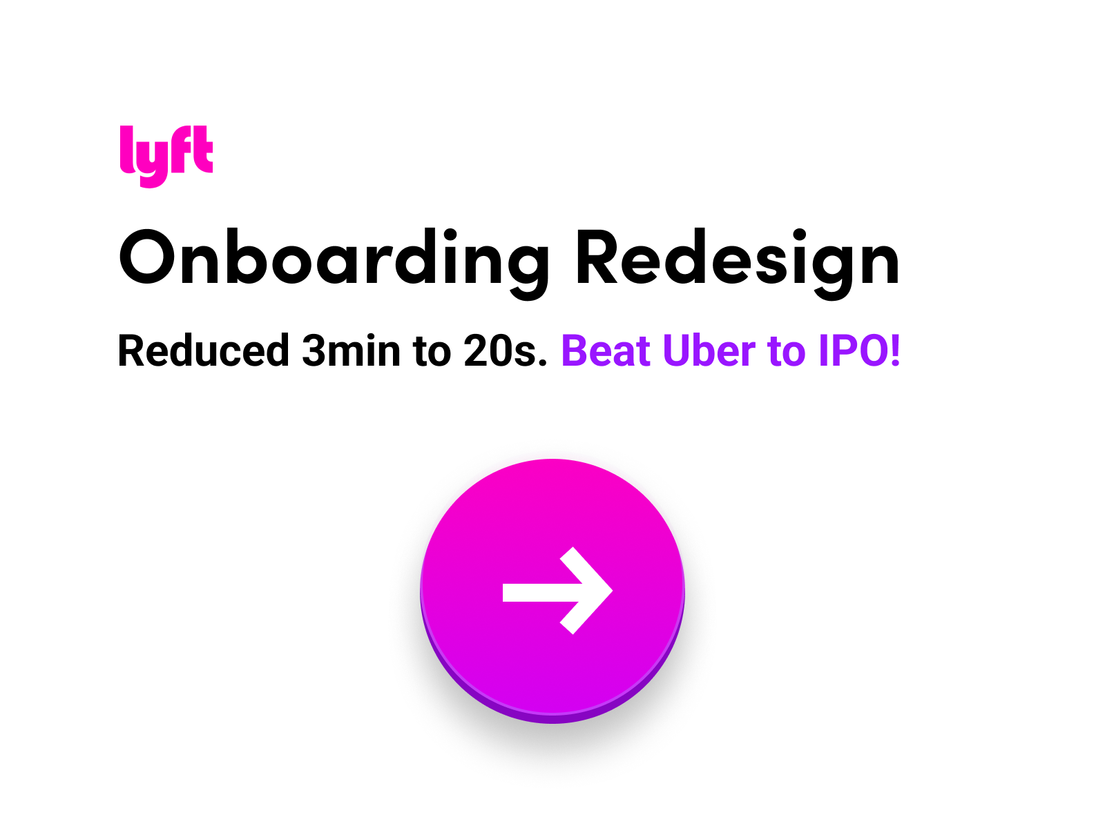 Lyft Auth Redesign 2020 android auth authentication data dog experiment growth ios iphone ipo log in lyft onboarding register rideshare sign in sign up test ui ux