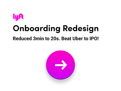 Lyft Auth Redesign 2020 android auth authentication data dog experiment growth ios iphone ipo log in lyft onboarding register rideshare sign in sign up test ui ux