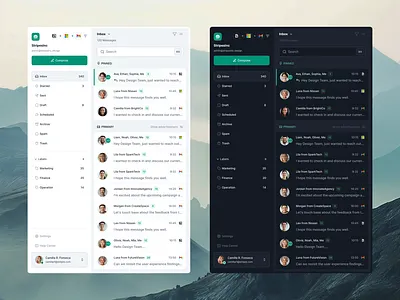 Building an Omnichannel Email Platform — Message Cards dashboard design navigation newsletter plataform omnichannel plataform product ui