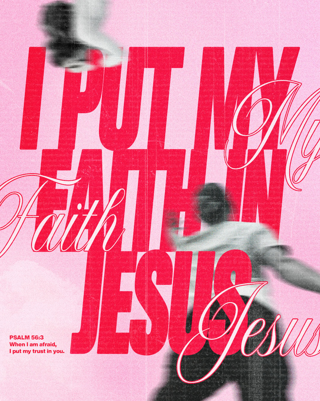 I put my Faith in Jesus | Christian Poster christian