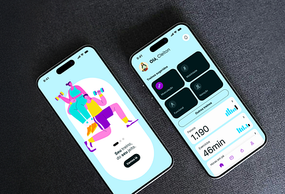 UI de aplicativo fitness! app ui ux