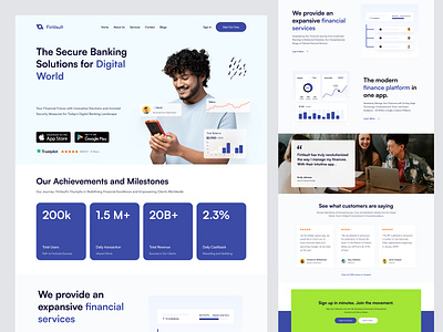 FinVault - Finances Banking Solutions banking banking solutions cards app finances banking solutions financial money money management payment history saas banking saas finances visualjoy