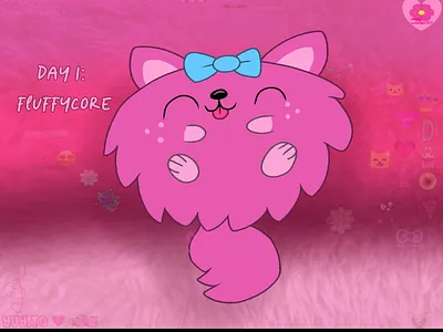 Julesthetic Day 1: fluffycore art post art tag digital art drawing fan art graphic design illustration