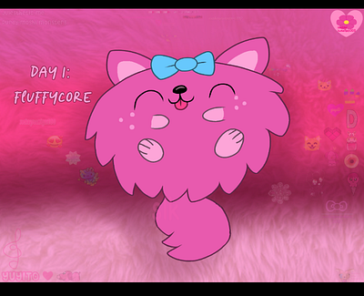 Julesthetic Day 1: fluffycore art post art tag digital art drawing fan art graphic design illustration