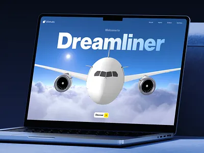 Aircraft landing page design 3d aircraft animation branding framer graphic design landingpage logo mockup motion graphics product design spline web website 飞机plane